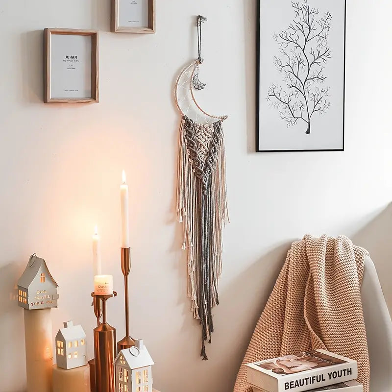 Handwoven Dream Catcher Wall Tapestry