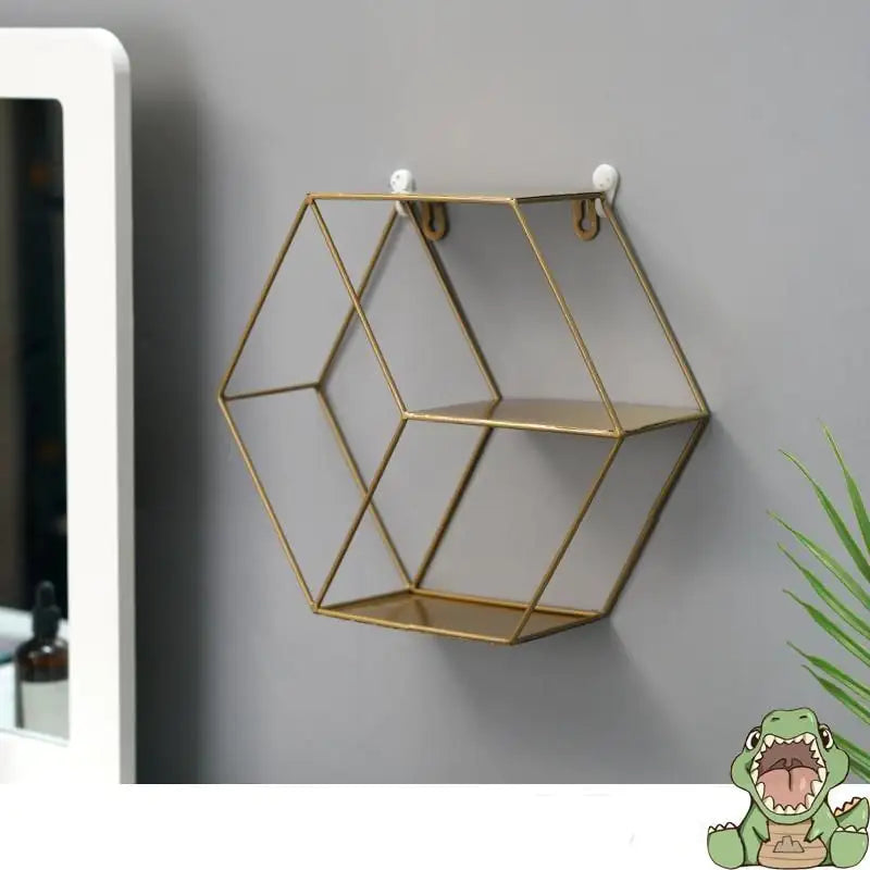 Wrought Iron Wall Décor – Geometric Hanging Accent