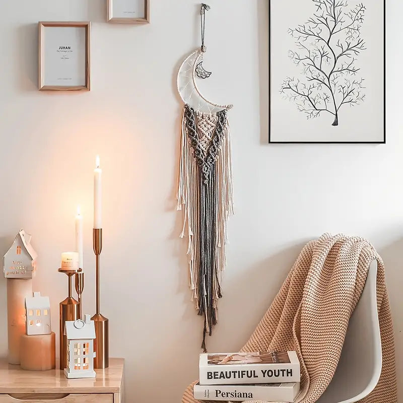 Handwoven Dream Catcher Wall Tapestry