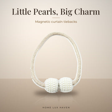 Pearl Magnetic Curtain Tiebacks - Set of 2 (1 Pair)
