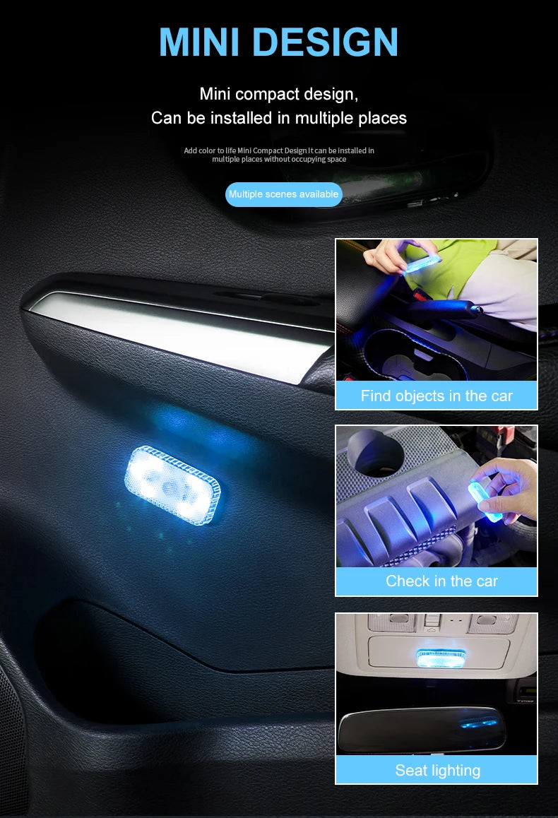 Wireless Touch LED Interior Light, USB Rechargeable (Dome, Trunk, Footwell)