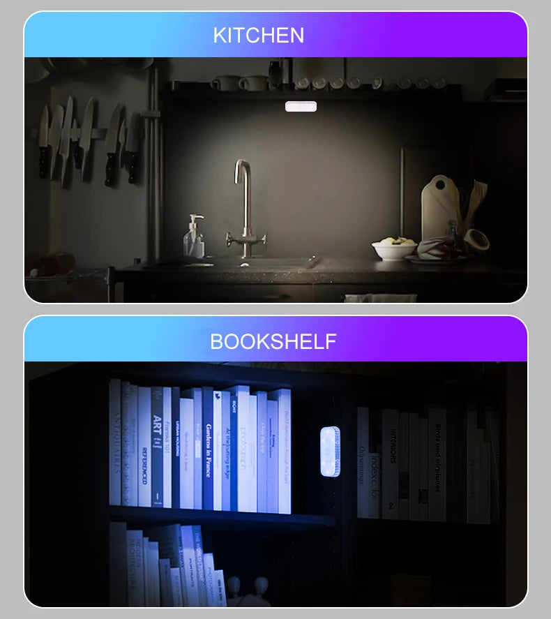 Wireless Touch LED Interior Light, USB Rechargeable (Dome, Trunk, Footwell)