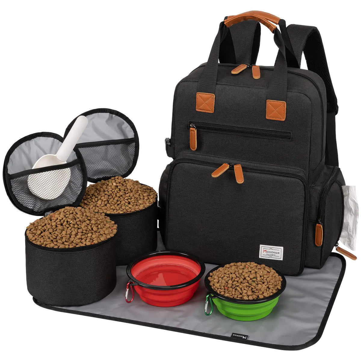 Airline-Compatible Dog Travel Backpack – Black