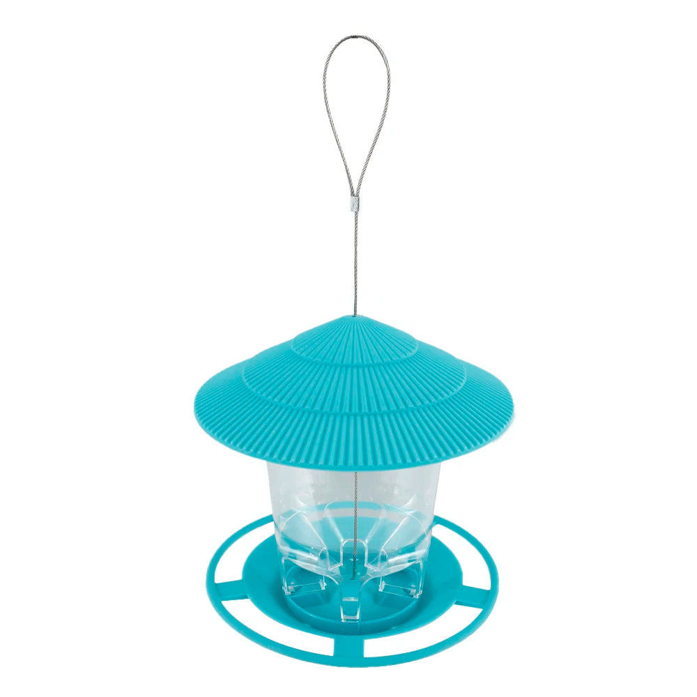 Hanging Gazebo Bird Feeder – Weatherproof Outdoor Seed Feeder for Garden & Patio