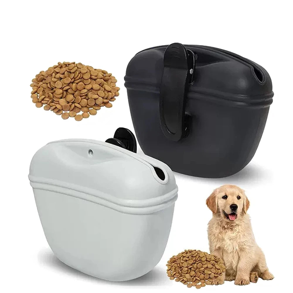 Silicone Dog Treat Pouch with Magnetic Closure & Clip (2-Pack)