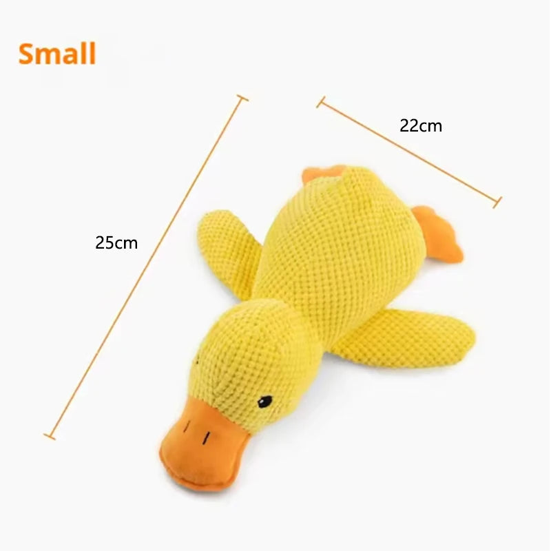 Plush Quacking Duck Dog Toy - Soft Cuddle Companion (1 Toy)