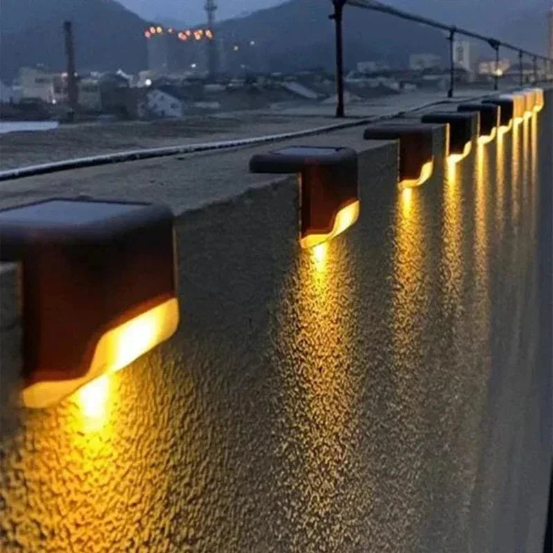 Solar Step & Deck Lights – Warm White Waterproof Stair, Fence & Railing Lights