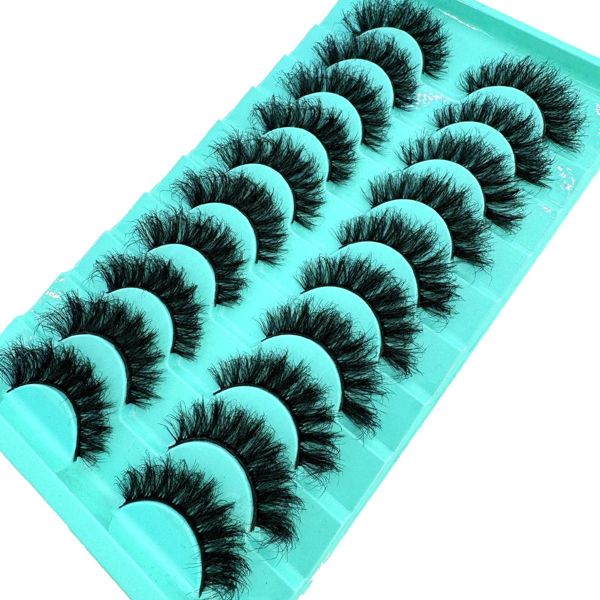 Wispy Faux Mink Strip Lashes, 10 Pairs (Natural 3D)