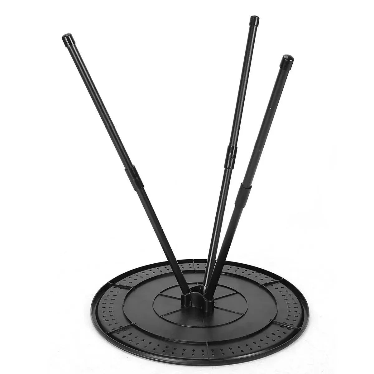 Round tripod side table folded