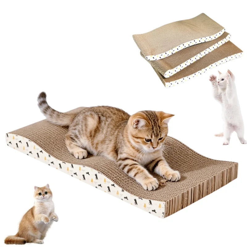Curved Cardboard Cat Scratcher Lounge