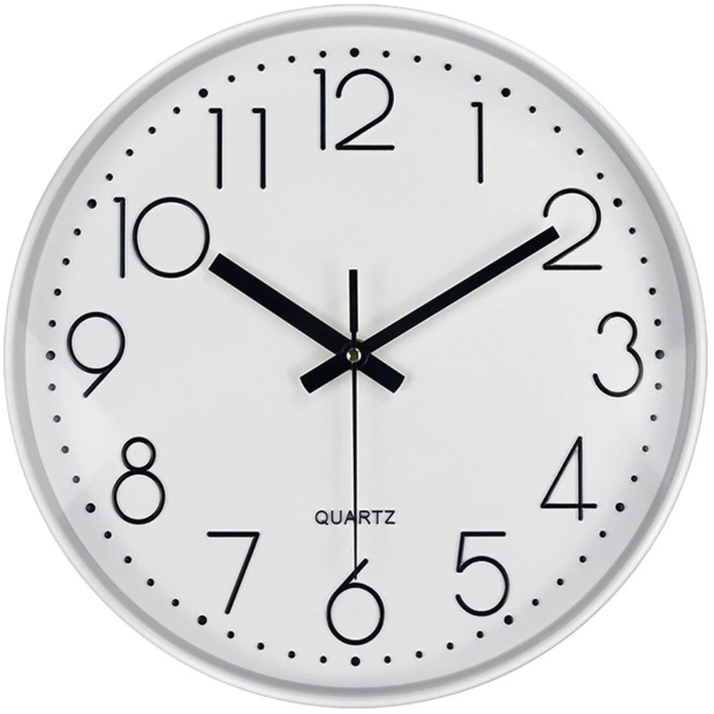 Modern Minimalist Silent Wall Clock with 3D Numbers