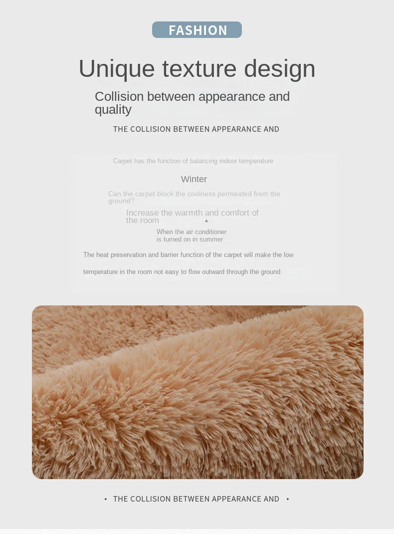 Nordic Soft Plush Area Rug – Modern Home Carpet
