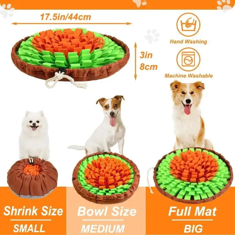 Foldable Snuffle Mat for Dogs – Interactive Foraging Treat Puzzle