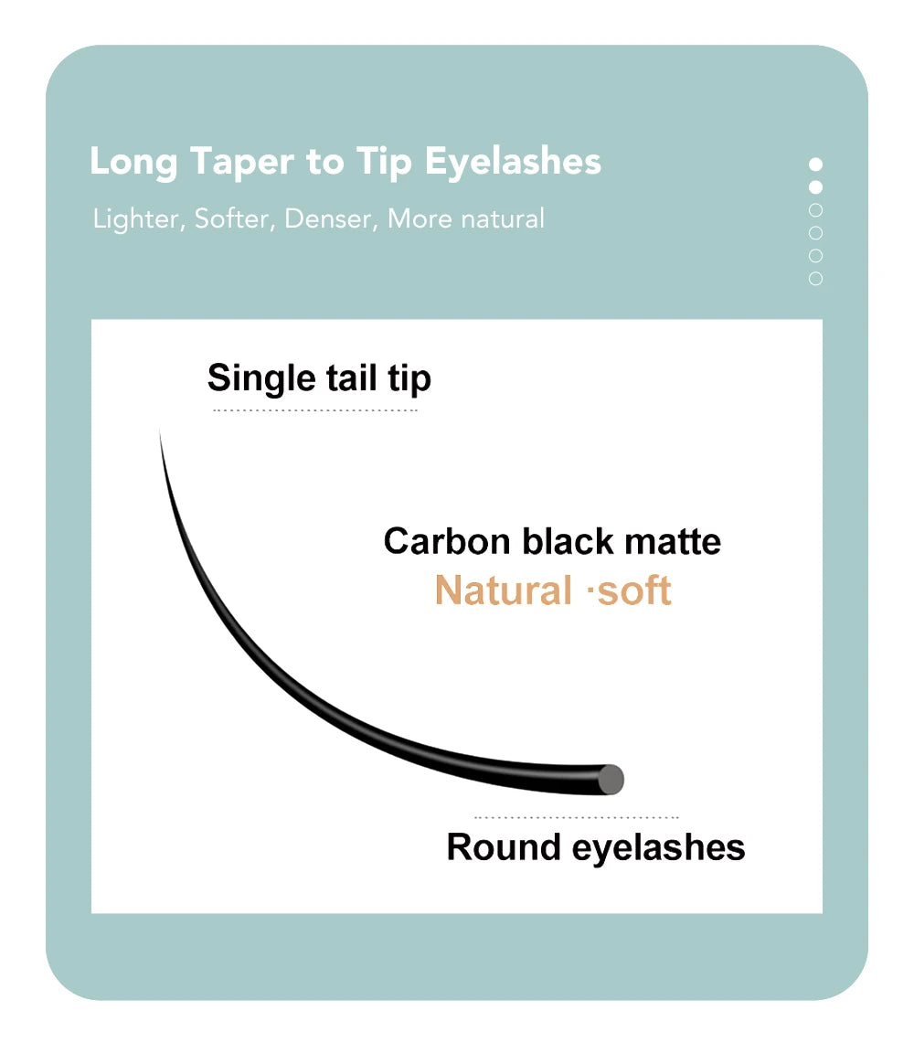 Soft Volume Individual Lash Extensions – 16-Row Mixed-Length Tray