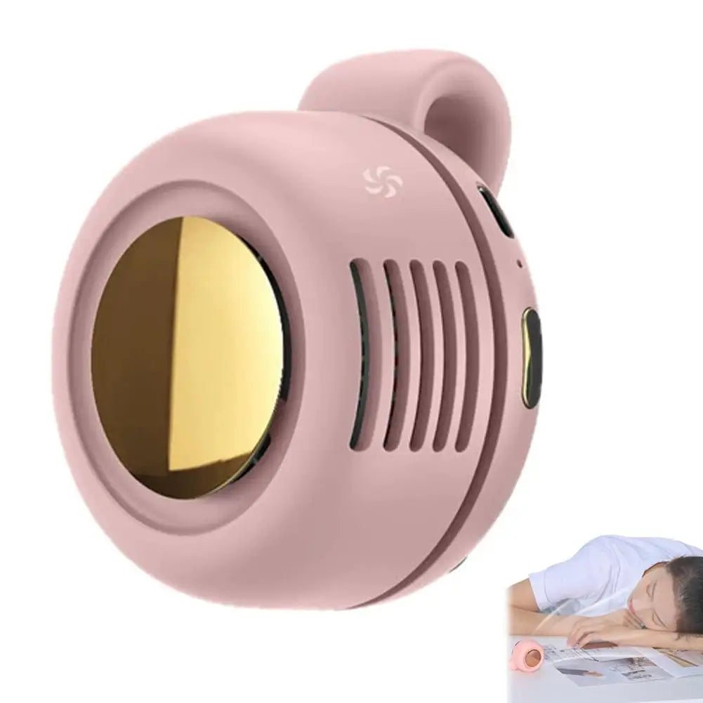Clip-On Bladeless Waist Fan – Wearable 360° Mini Fan, 3 Speeds, Rechargeable