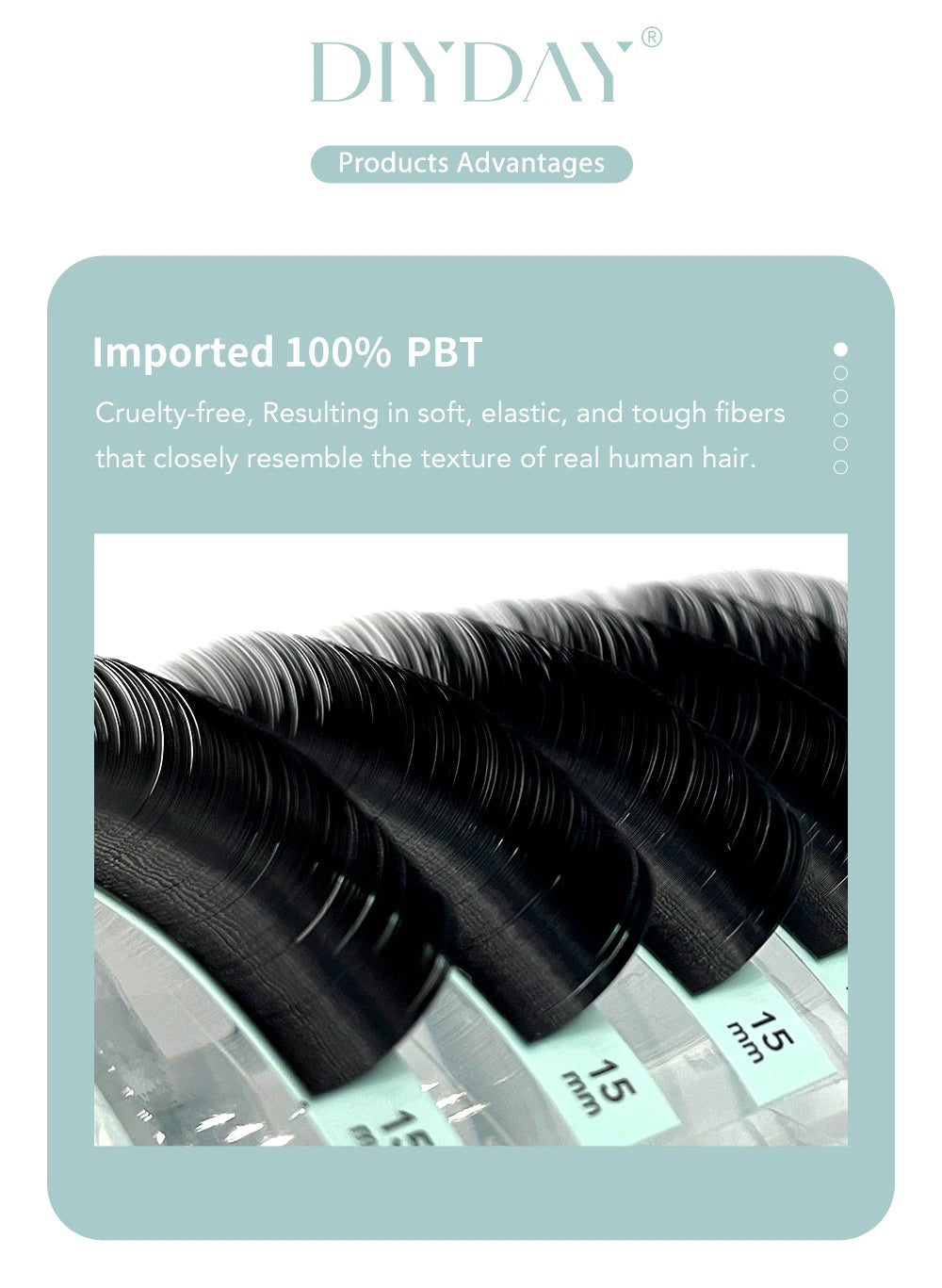 Soft Volume Individual Lash Extensions – 16-Row Mixed-Length Tray