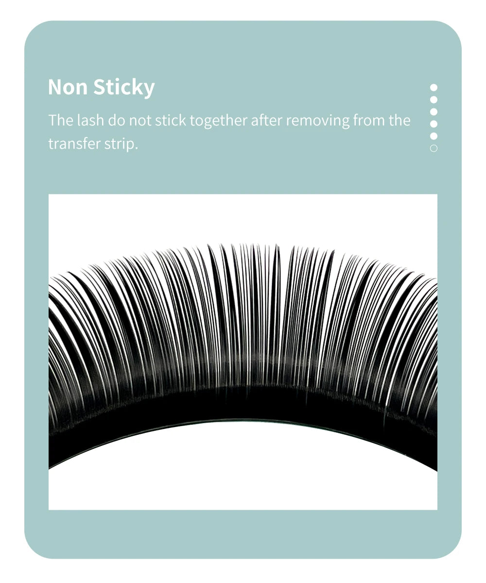 Soft Volume Individual Lash Extensions – 16-Row Mixed-Length Tray