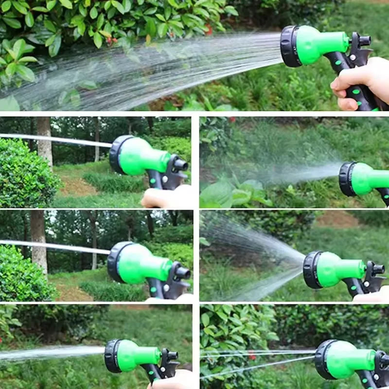 Expandable Garden Hose with 7-Pattern Spray Nozzle