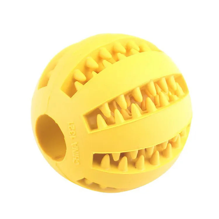 Treat Dispensing Dog Ball – Bite-Resistant Rubber Puzzle Toy