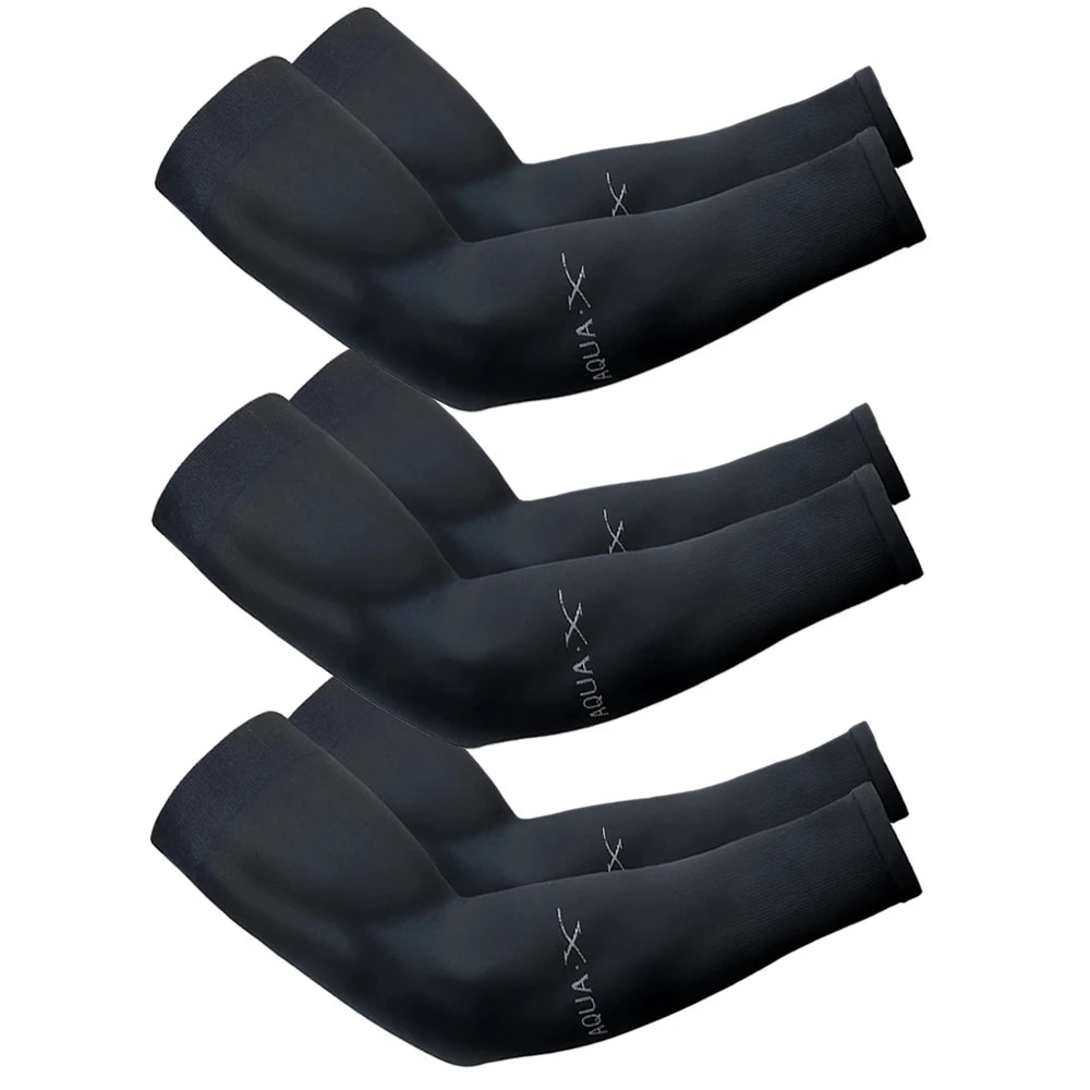 Cooling UV Arm Sleeves, 3 Pairs – Sun Protection for Driving & Outdoors