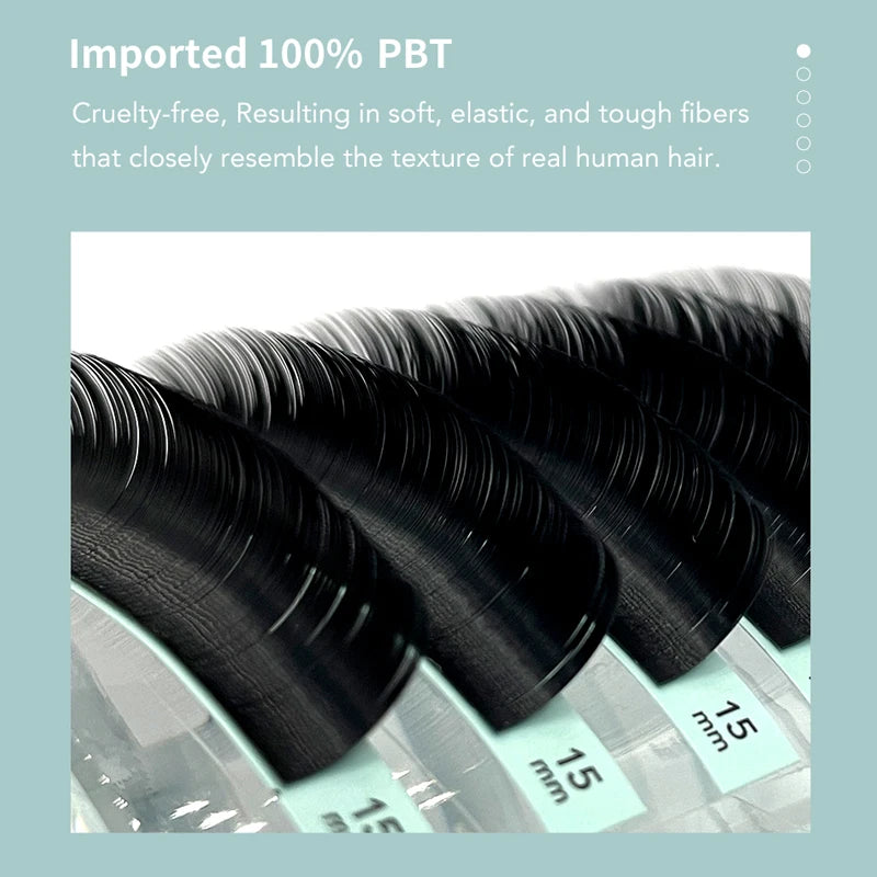 Soft Volume Individual Lash Extensions – 16-Row Mixed-Length Tray