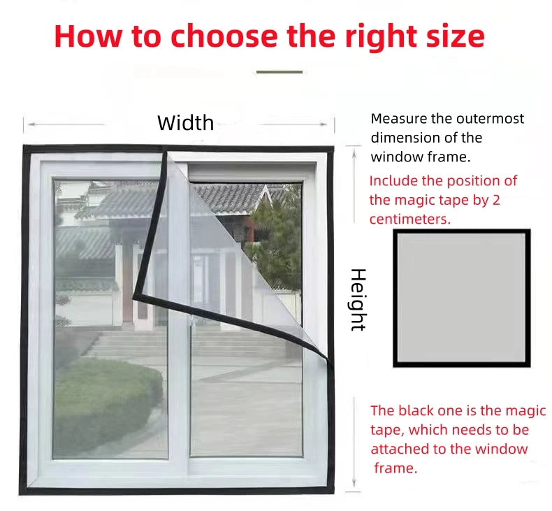 Magnetic Screen Door – Hands-Free Self-Closing Mesh Curtain