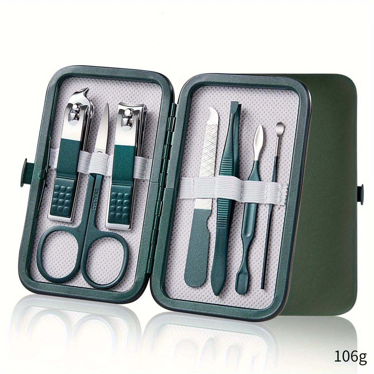 Stainless Steel Manicure & Pedicure Kit with Travel Case