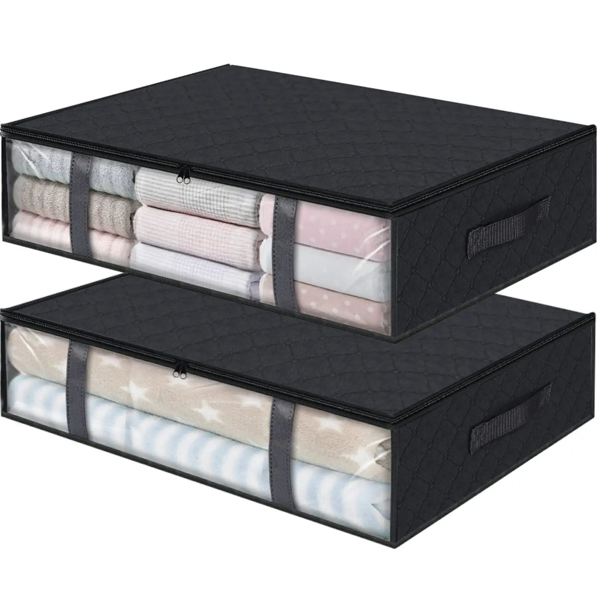 Under-Bed Storage Bag with Clear Window & Handles
