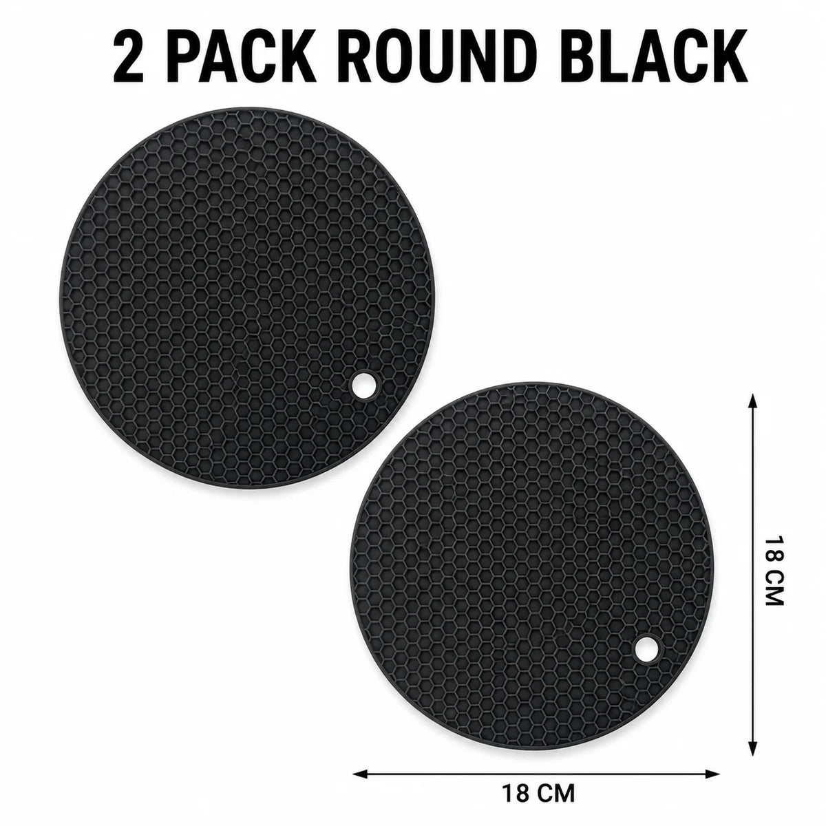Silicone Honeycomb Trivet Mats, 2-Pack (7 in)