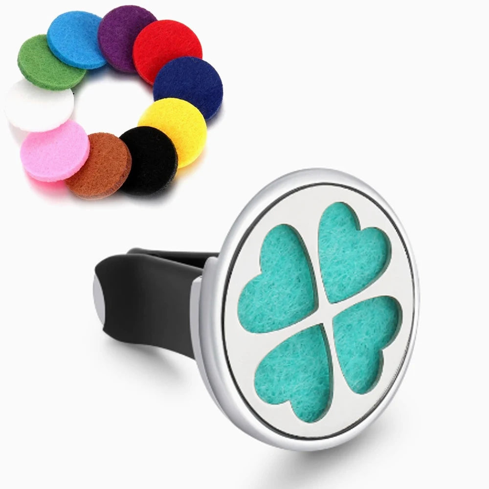 Stainless Steel Aromatherapy Vent Clip Diffuser Locket