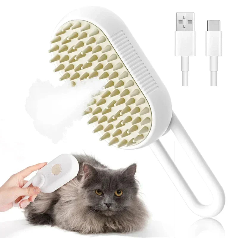Steam Pet Grooming Brush