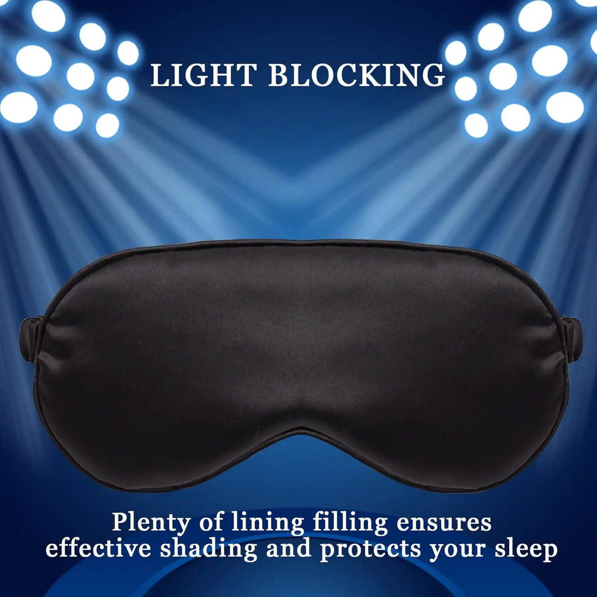 Soft Satin Sleep Mask with Elastic Strap