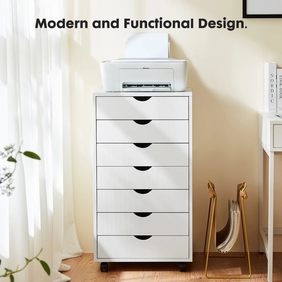 7-Drawer Storage Dresser – Bedroom & Office Organizer
