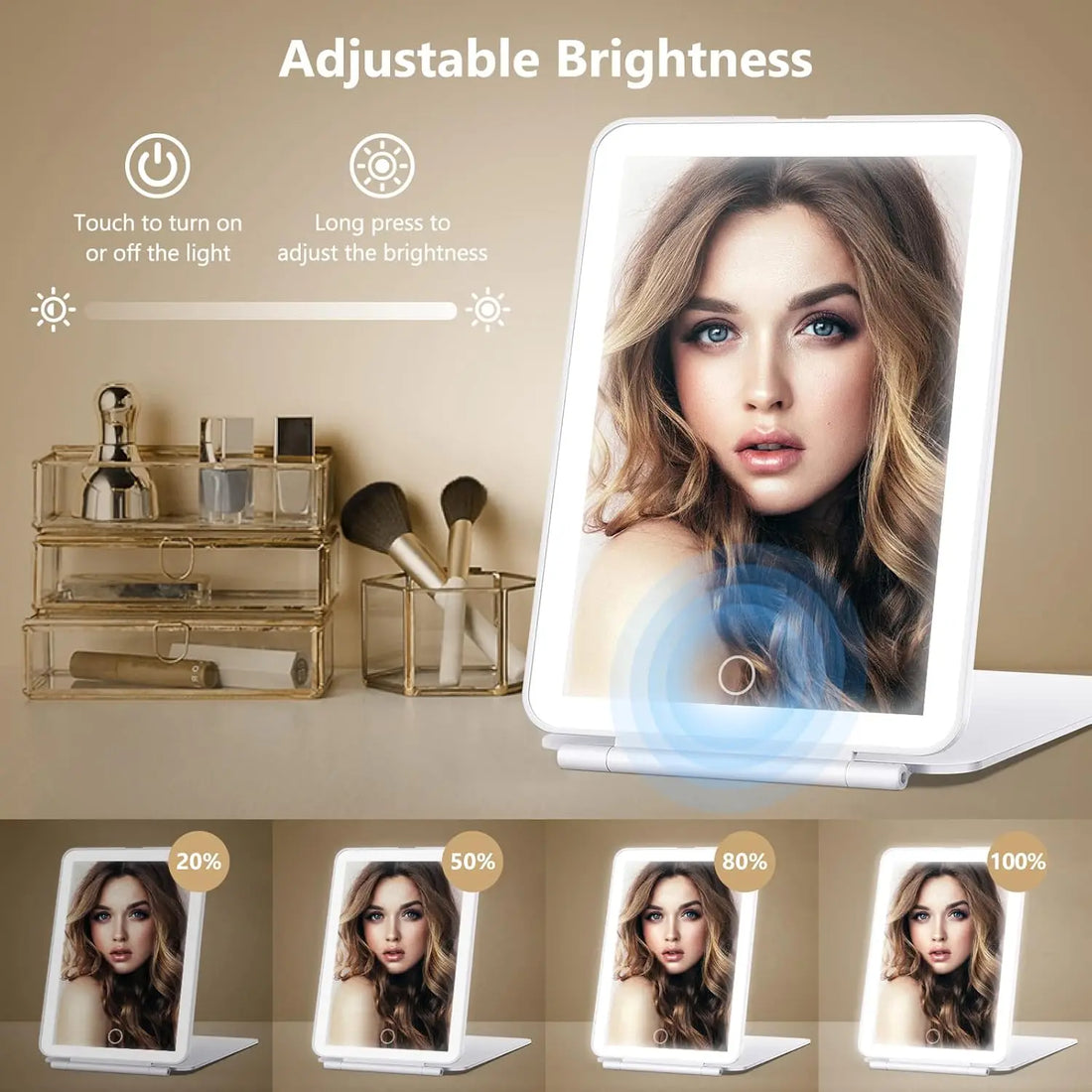 LED Vanity Mirror adjustable brightness