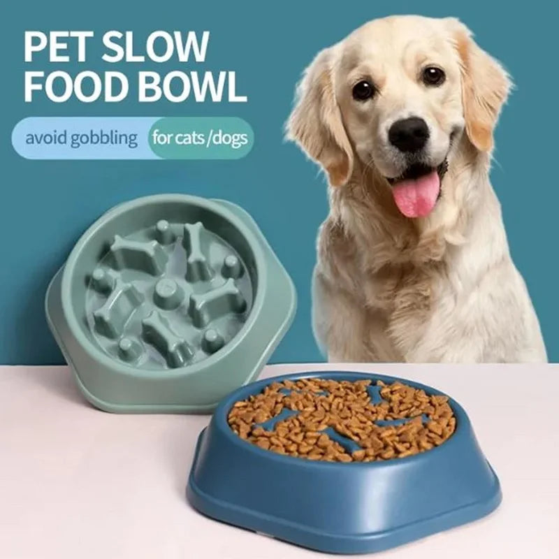Bone Maze Slow Feeder Bowl for Dogs & Cats