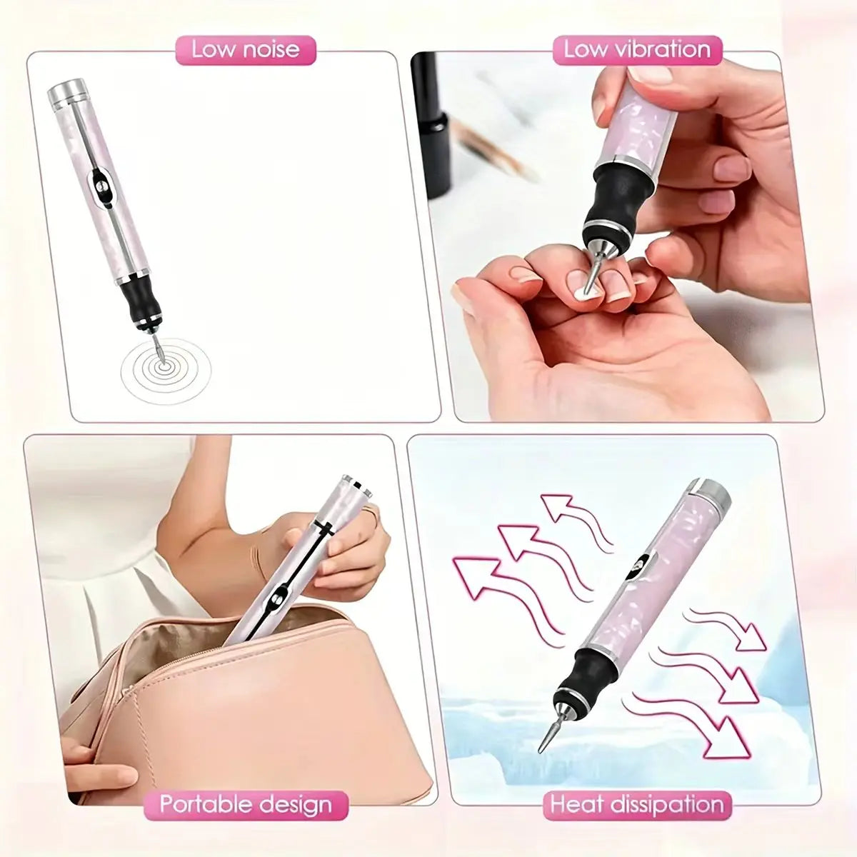 Cordless Rechargeable Electric Nail File Kit (USB-C)