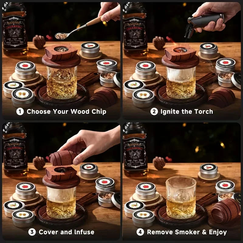 Cocktail Smoker Kit – Wood Smoke Infuser Gift Set