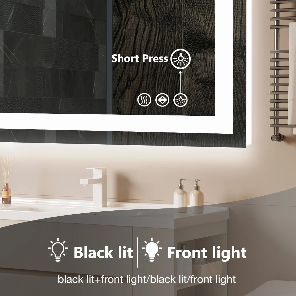 LED Bathroom Mirror – Front & Back Light