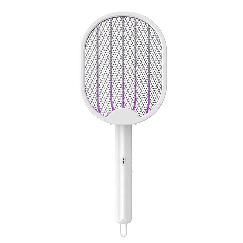 Foldable 2-in-1 Bug Zapper Racket & Mosquito Lamp – USB Rechargeable