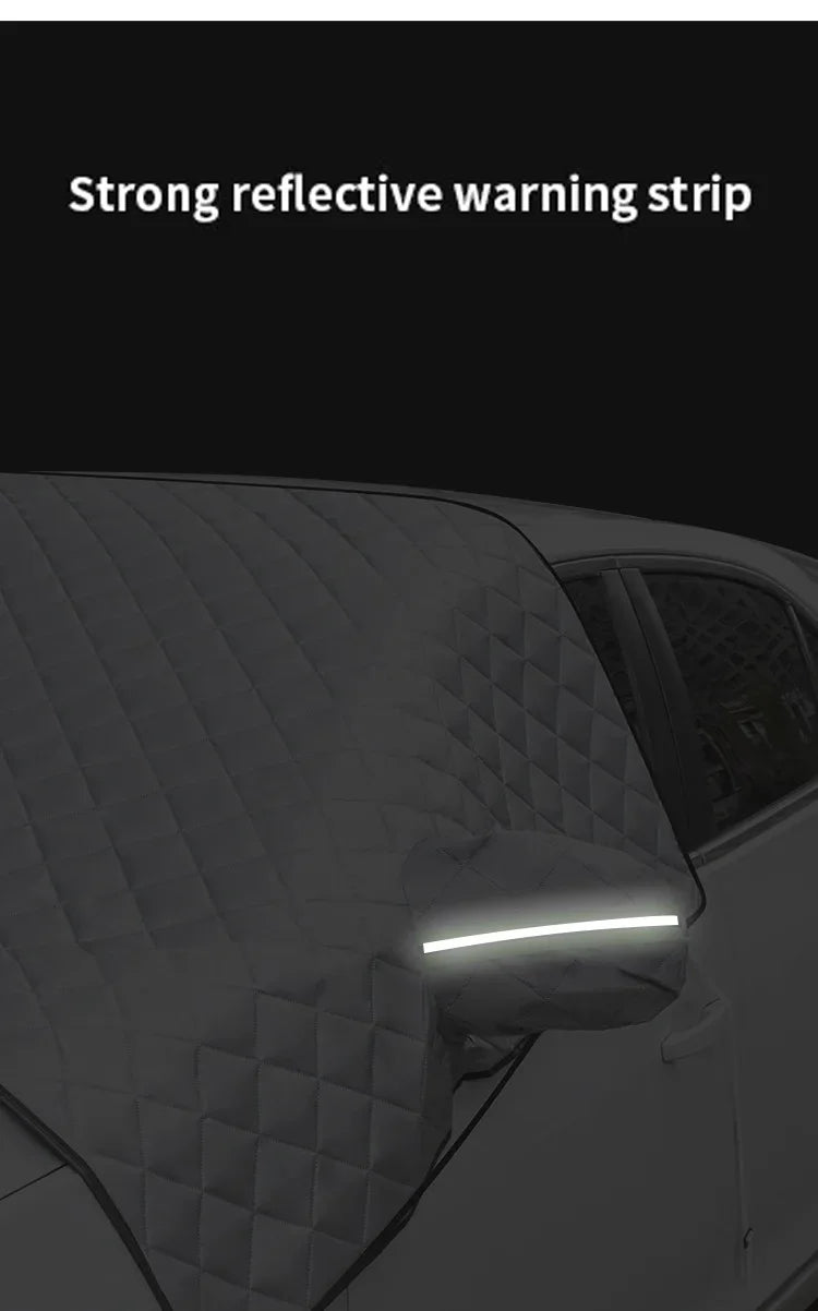 Magnetic Windshield Snow & Frost Cover with Mirror Covers