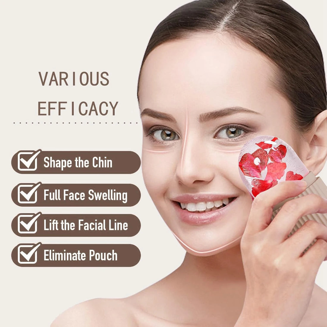Ice Roller and Gua Sha Facial Set