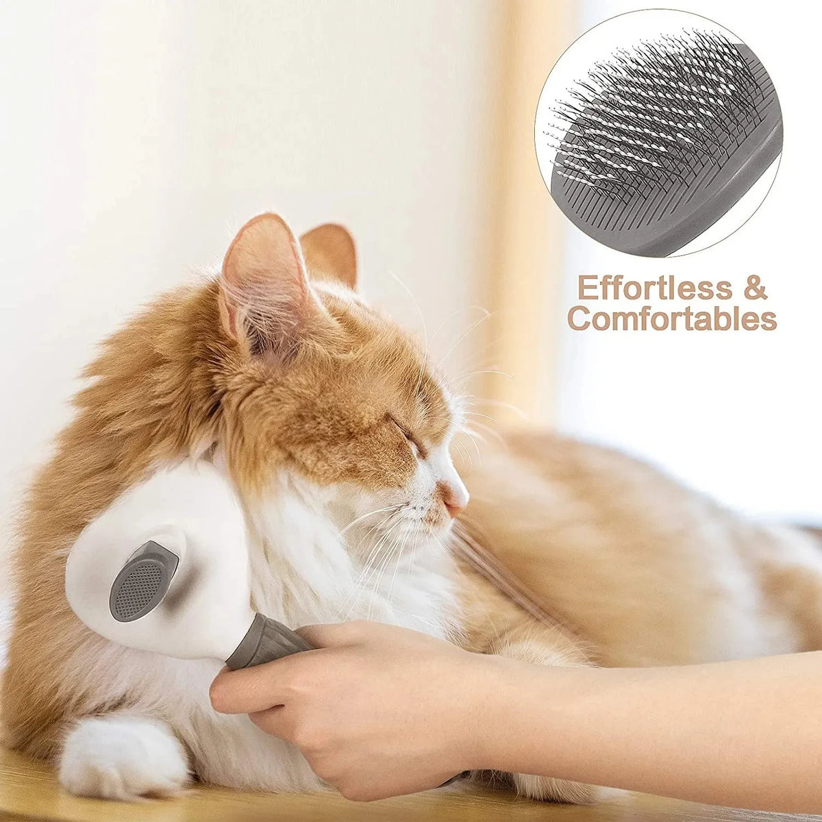 Self-Cleaning Slicker Brush for Dogs & Cats