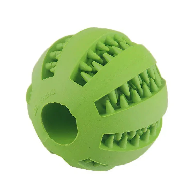Treat Dispensing Dog Ball – Bite-Resistant Rubber Puzzle Toy