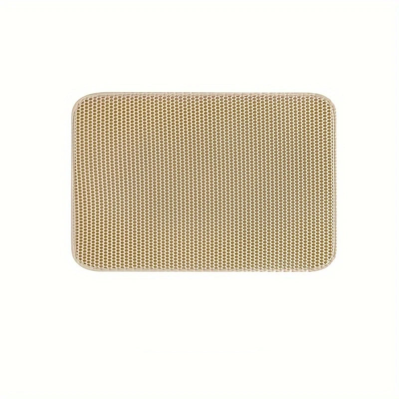 Honeycomb Double-Layer Cat Litter Mat - Waterproof Litter Trapper (1 Mat)
