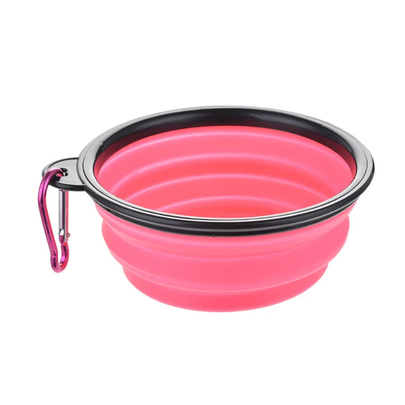 Collapsible Silicone Travel Bowl with Carabiner