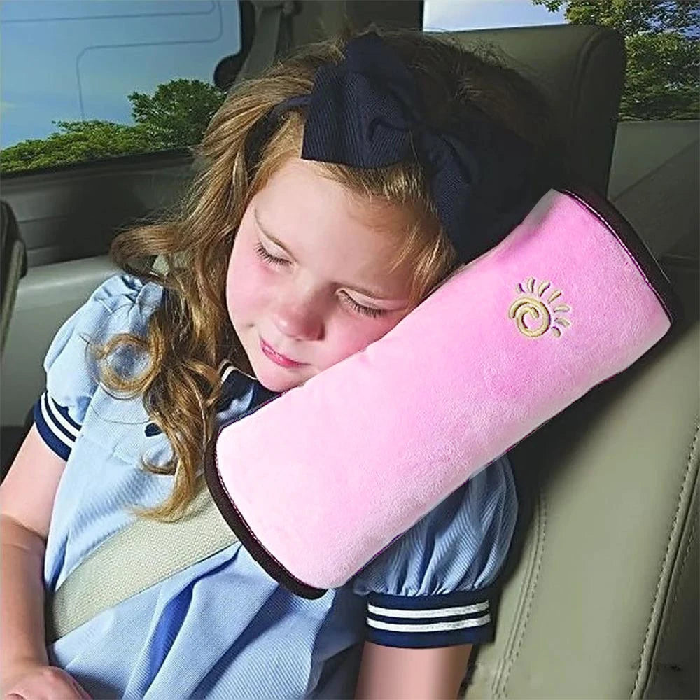 Kids Seat Belt Pillow - Soft Plush Shoulder Strap Cushion (1 Pillow)