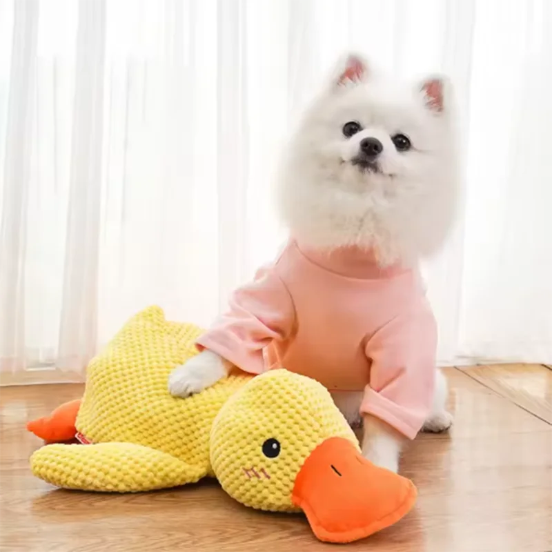 Plush Quacking Duck Dog Toy - Soft Cuddle Companion (1 Toy)