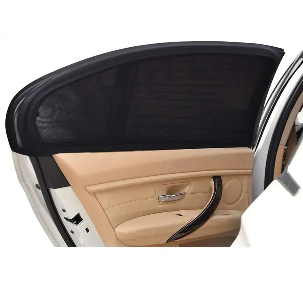 Breathable Mesh Car Window Shades - Slip-On Sock Style