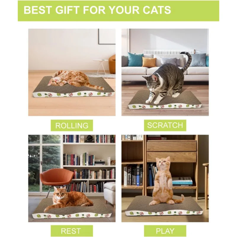 Curved Cardboard Cat Scratcher Lounge