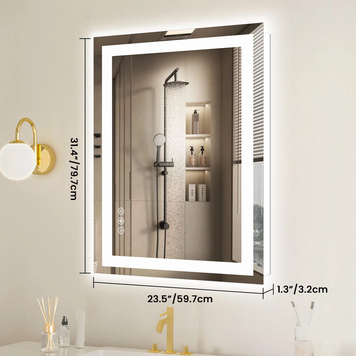 LED Bathroom Mirror – Front & Back Light